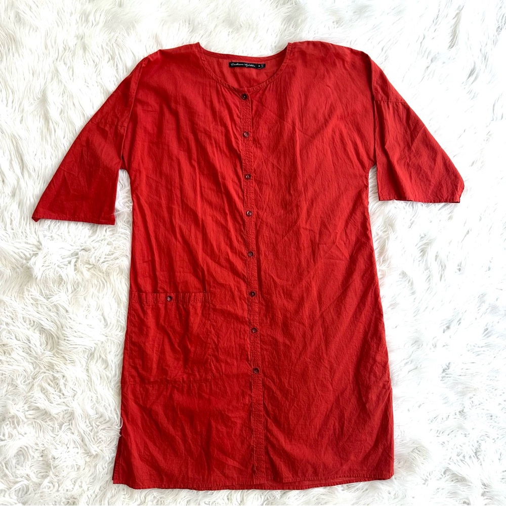 Gudrun Sjõden dress Orange/Red Size Medium Cotton - Picture 3 of 15